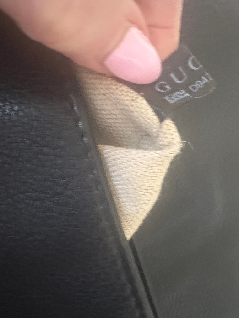 authentic Gucci shoulder/ clutch bag. Leather/ skin material. - Picture 6 of 7